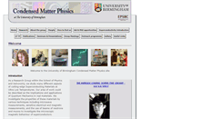Desktop Screenshot of cm.ph.bham.ac.uk