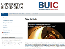 Tablet Screenshot of buic.bham.ac.uk